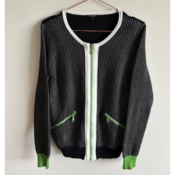 Yuka Unisex Full Zip Sweater Multicolor Size Medium - Picture 1 of 9